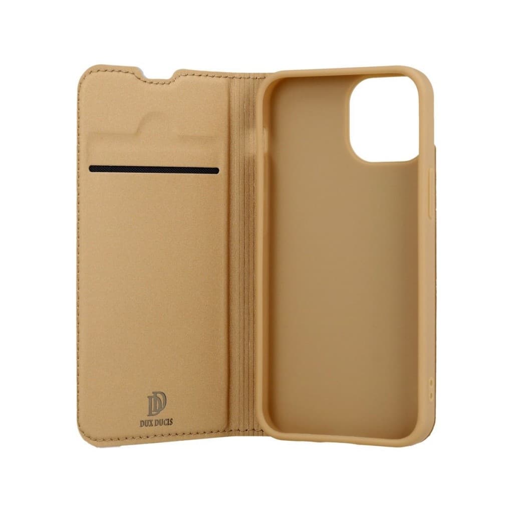 Pouzdro Dux Ducis iPhone 13 mini knížkové zlaté 66132 - náhled 3