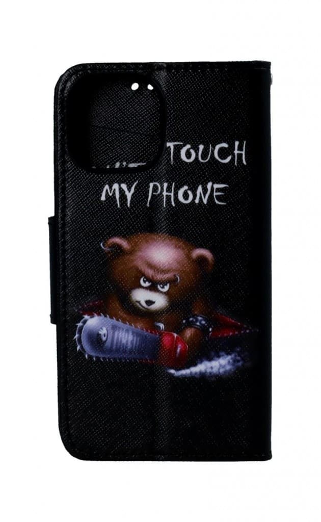 Pouzdro TopQ iPhone 13 mini knížkové Don´t Touch méďa 66377 - náhled 2