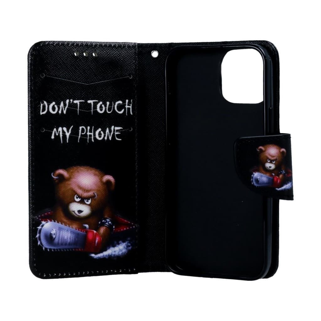 Pouzdro TopQ iPhone 13 mini knížkové Don´t Touch méďa 66377 - náhled 3
