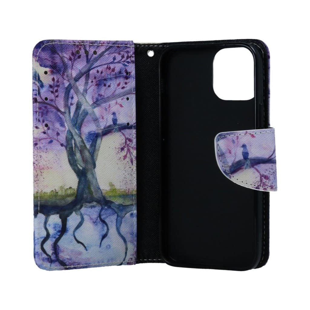 Pouzdro TopQ iPhone 13 mini knížkové Kresba stromu 66383 - náhled 3