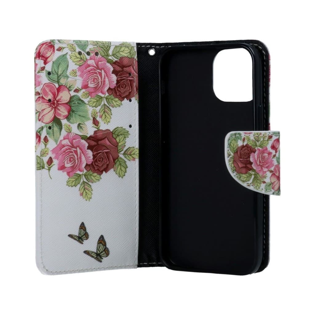 Pouzdro TopQ iPhone 13 mini knížkové Něžné květy 66417 - náhled 3