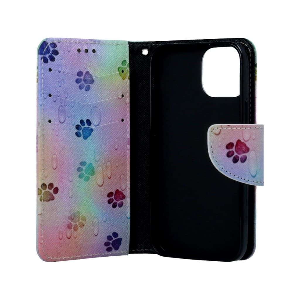 Pouzdro TopQ iPhone 13 mini knížkové Tlapky 66426 - náhled 3