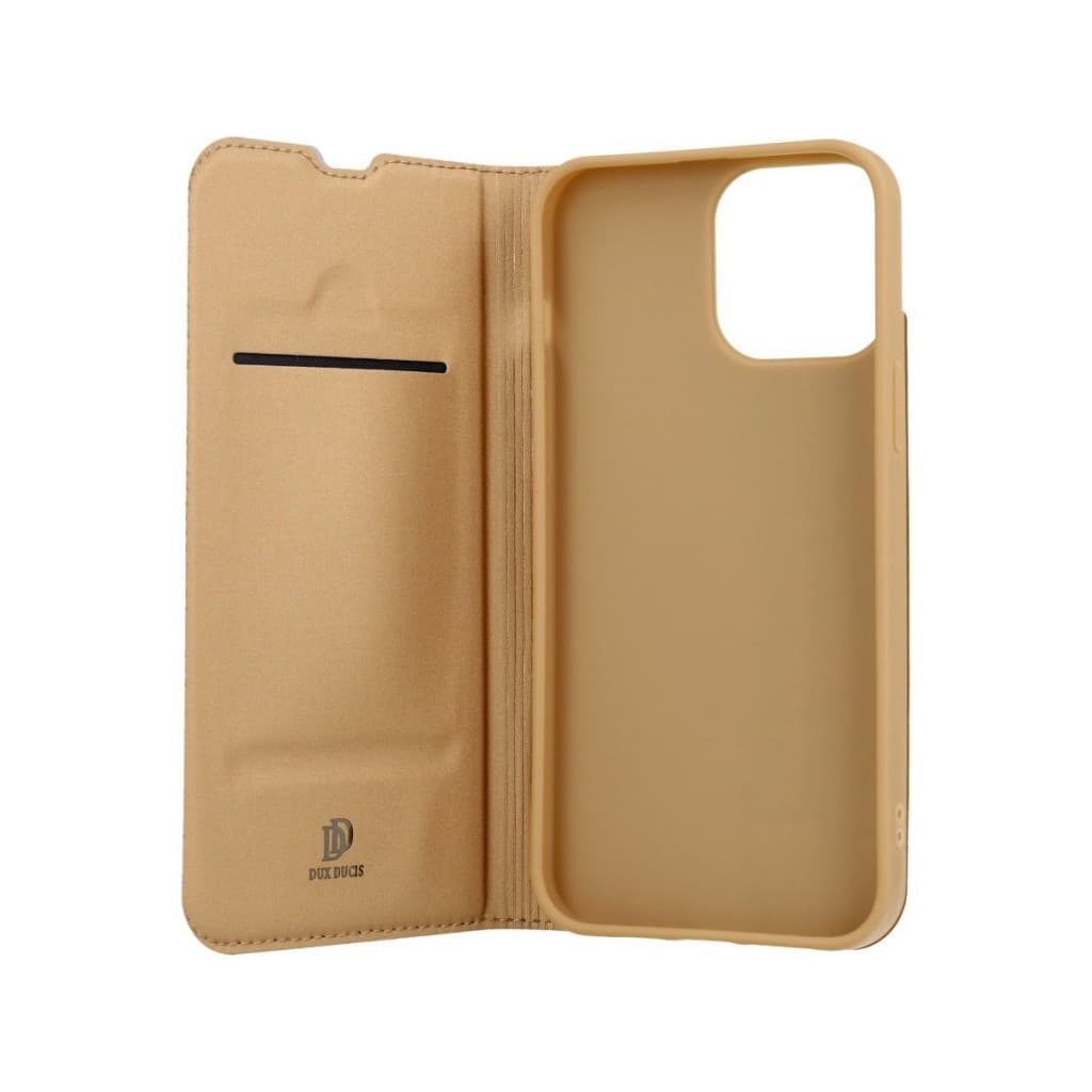 Pouzdro Dux Ducis iPhone 13 Pro Max knížkové zlaté 66127 - náhled 3