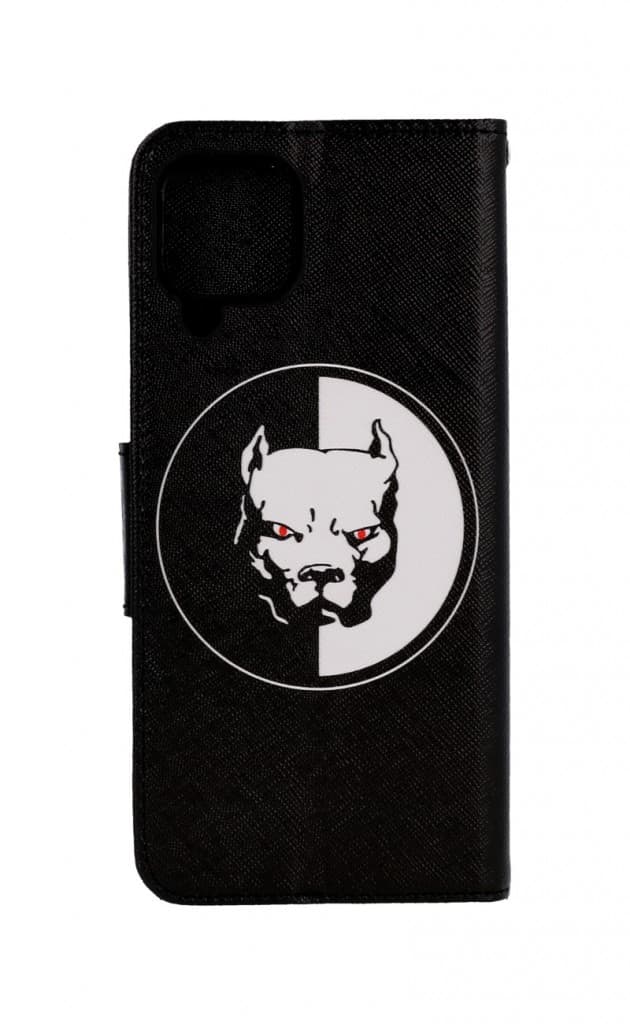 Pouzdro TopQ Samsung A22 knížkové Černobílý pitbull 66271 - náhled 2