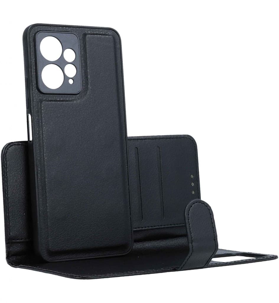 Pouzdro TopQ 2v1 Xiaomi Redmi Note 12 knížkové černé 98657 - náhled 2
