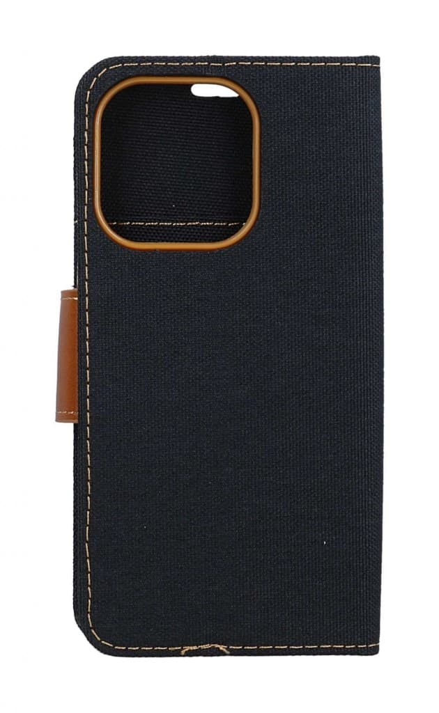 Pouzdro Canvas iPhone 14 Pro knížkové černé 108441 - náhled 2
