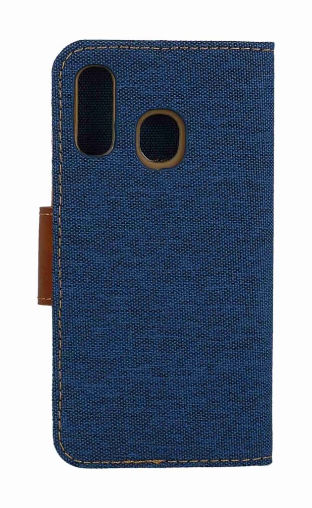 Pouzdro Canvas Samsung A40 knížkové modré tmavé 58508 - náhled 2