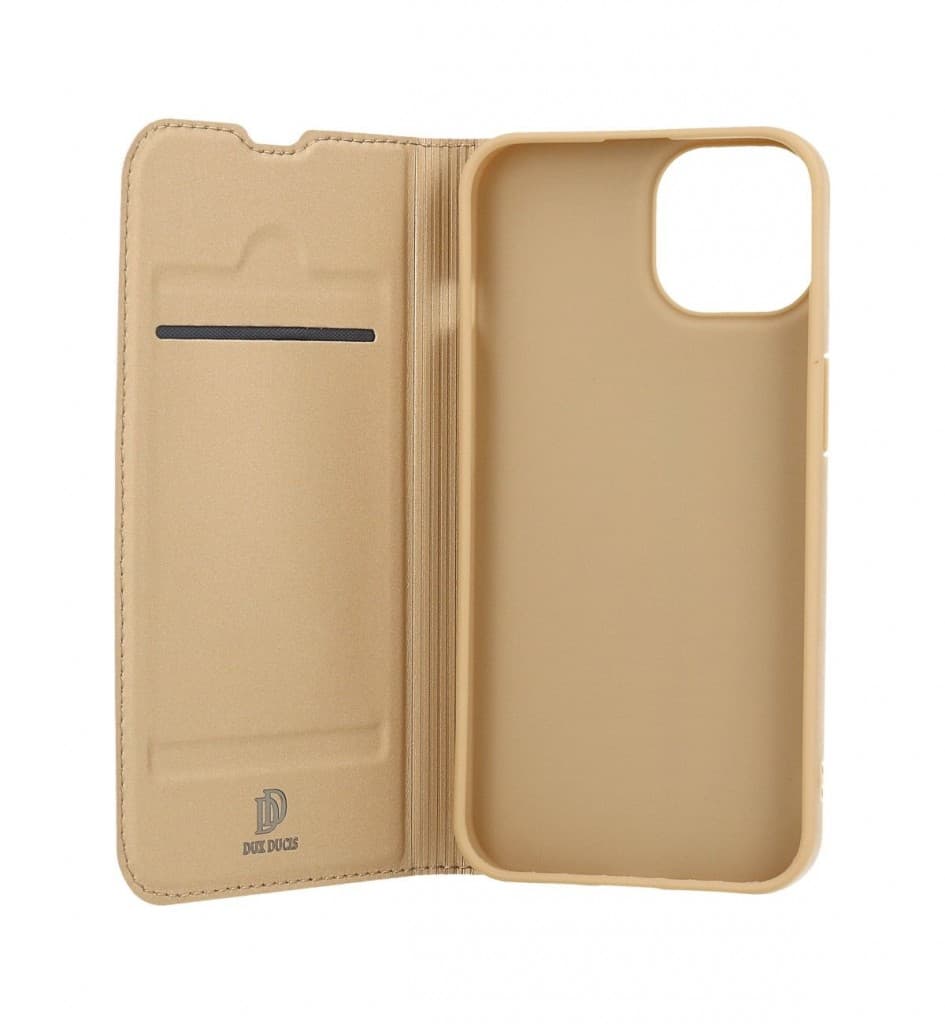Pouzdro Dux Ducis iPhone 14 knížkové zlaté 84900 - náhled 3