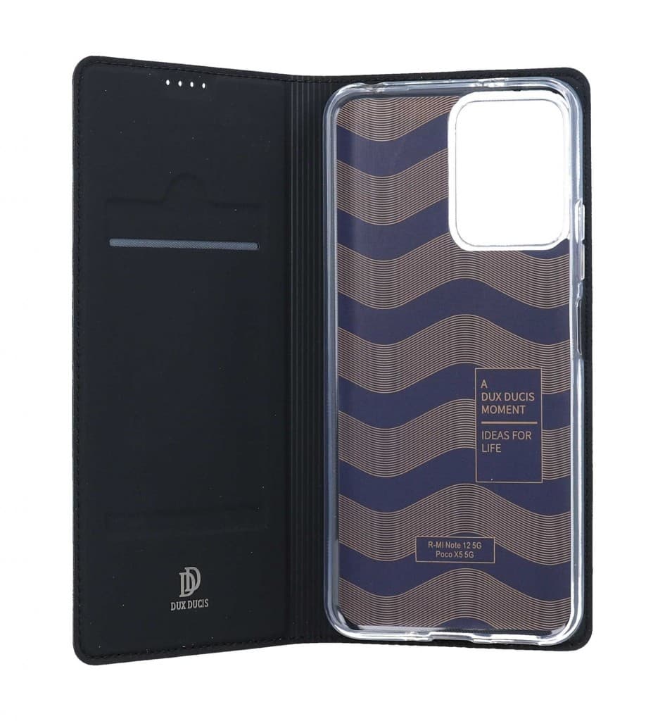 Pouzdro Dux Ducis Xiaomi Redmi Note 12 5G knížkové černé 97826 - náhled 3