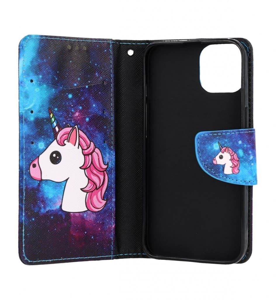 Pouzdro TopQ iPhone 13 knížkové Space Unicorn 66356 - náhled 3