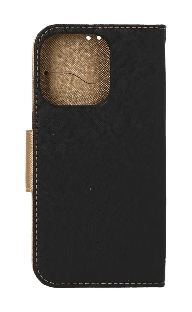 Pouzdro TopQ iPhone 14 Pro knížkové černo-zlaté 108436 - náhled 2