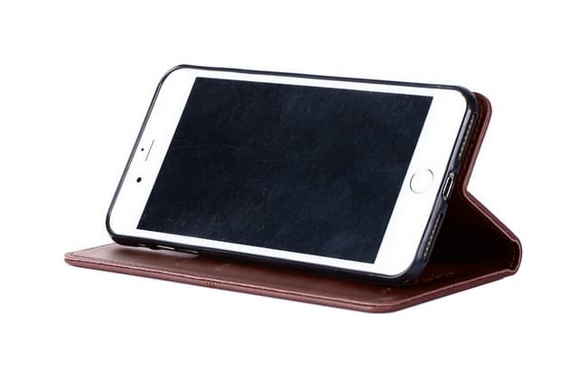 Kryt TopQ iPhone SE 2020 knížkový Business hnědý 49918 - náhled 2