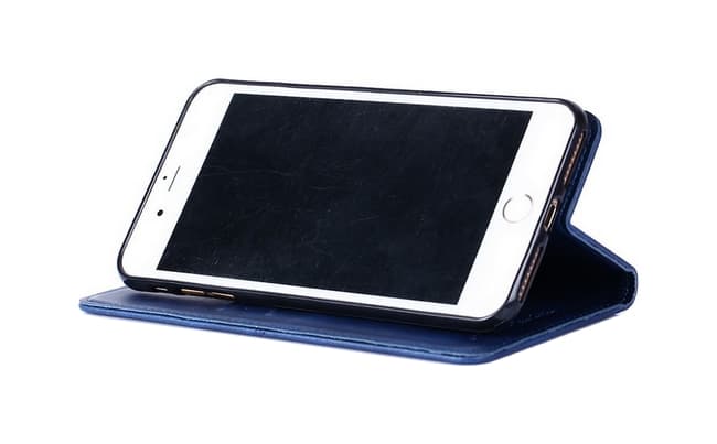 Kryt TopQ iPhone SE 2020 knížkový Business modrý 49921 - náhled 2