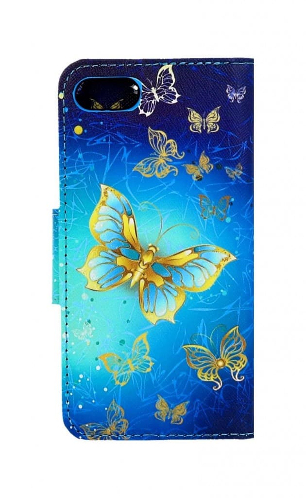 Pouzdro TopQ iPhone SE 2022 knížkové Obloha s motýlky 74775 - náhled 2