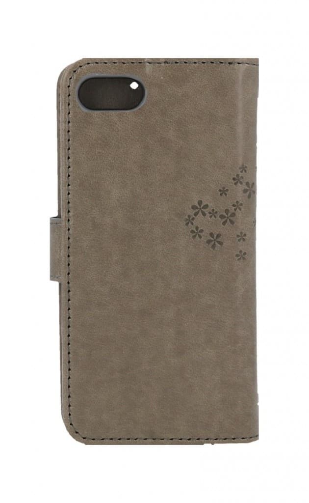 Pouzdro TopQ iPhone SE 2022 knížkové Šedý strom sovičky 75000 - náhled 2