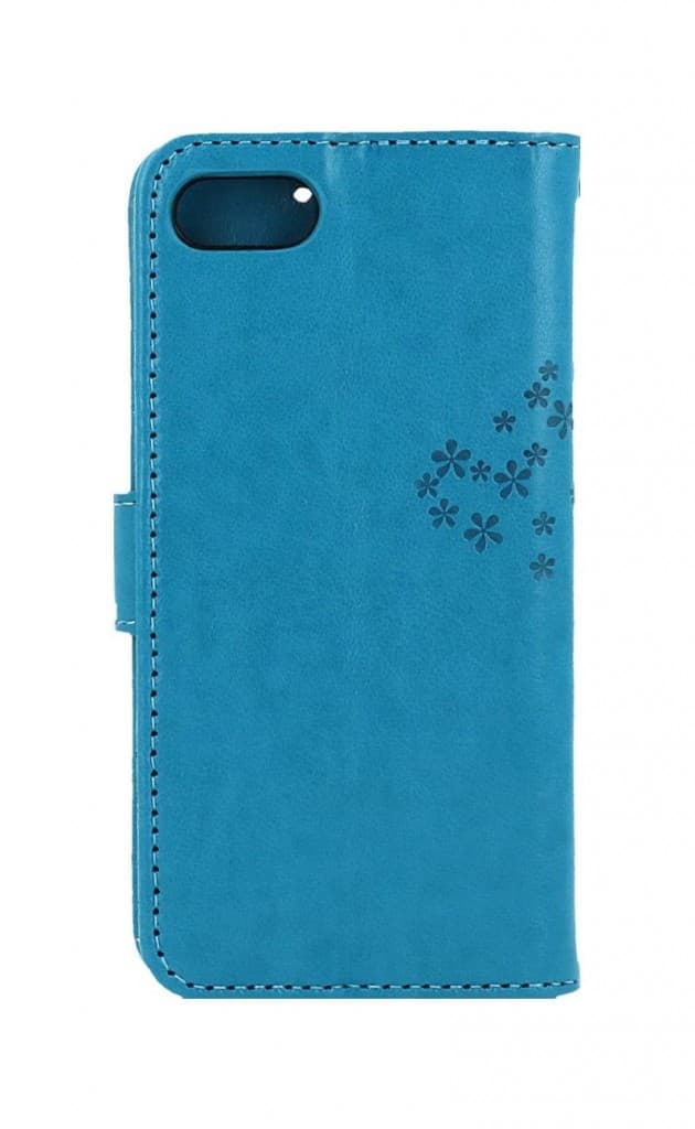 Pouzdro TopQ iPhone SE 2022 knížkové Tyrkysový strom sovičky 75002 - náhled 2