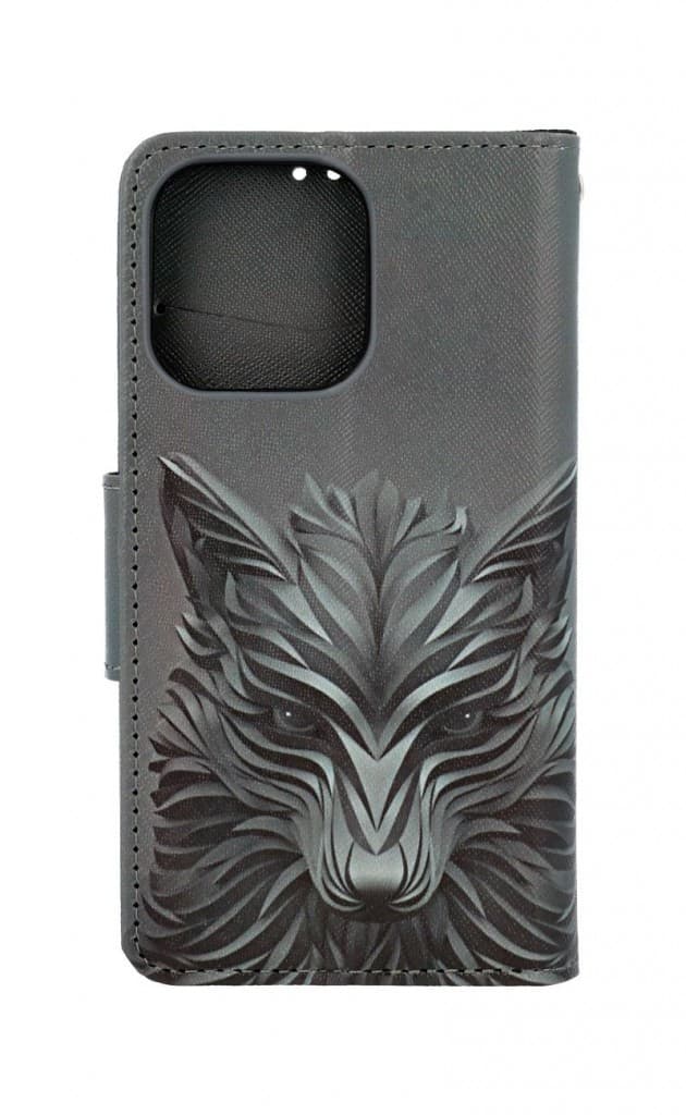 Pouzdro TopQ iPhone 13 Pro Max knížkové Vlk 66497 - náhled 2