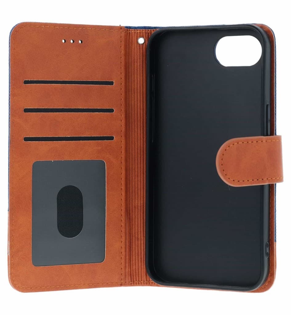 Pouzdro TopQ Jeans iPhone 16e knížkové modré 143229 - náhled 3