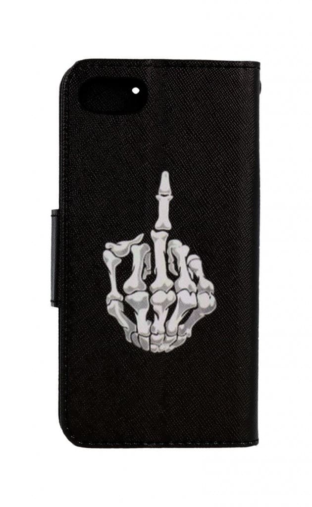 Pouzdro TopQ iPhone SE 2020 knížkové Kostlivec 62585 - náhled 2
