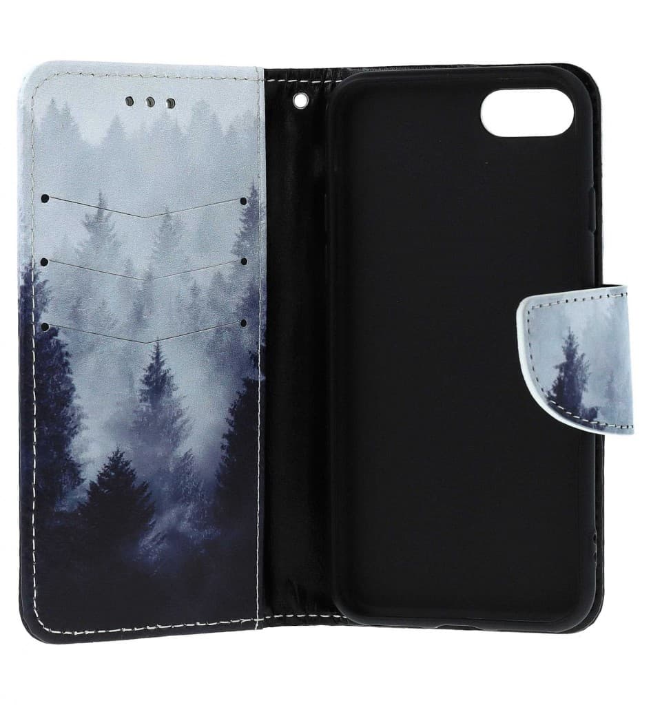 Pouzdro TopQ iPhone SE 2020 knížkové Mlha 62610 - náhled 3