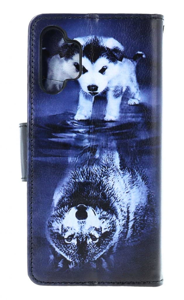 Pouzdro TopQ Samsung A13 knížkové Odraz vlka 73503 - náhled 2