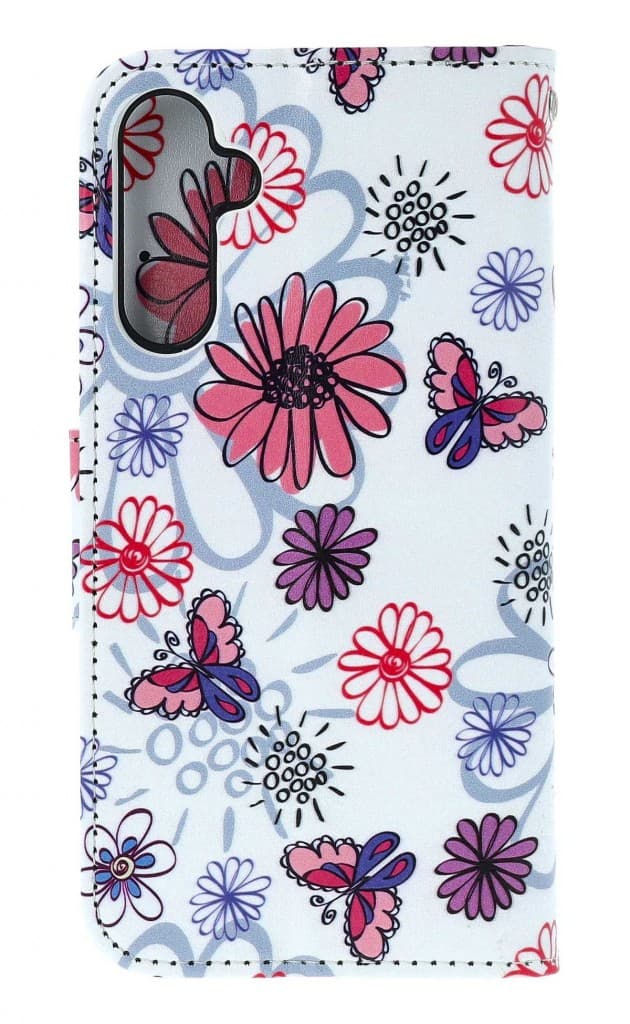 Pouzdro TopQ Samsung A15 knížkové Flowers 131935 - náhled 2