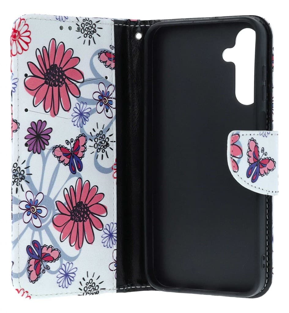 Pouzdro TopQ Samsung A15 knížkové Flowers 131935 - náhled 3