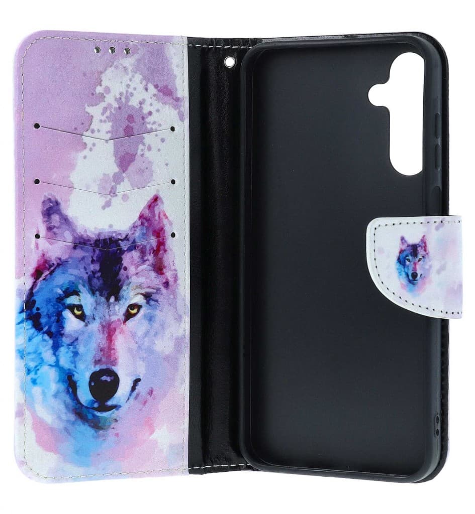 Pouzdro TopQ Samsung A15 knížkové Polární vlk 132157 - náhled 3