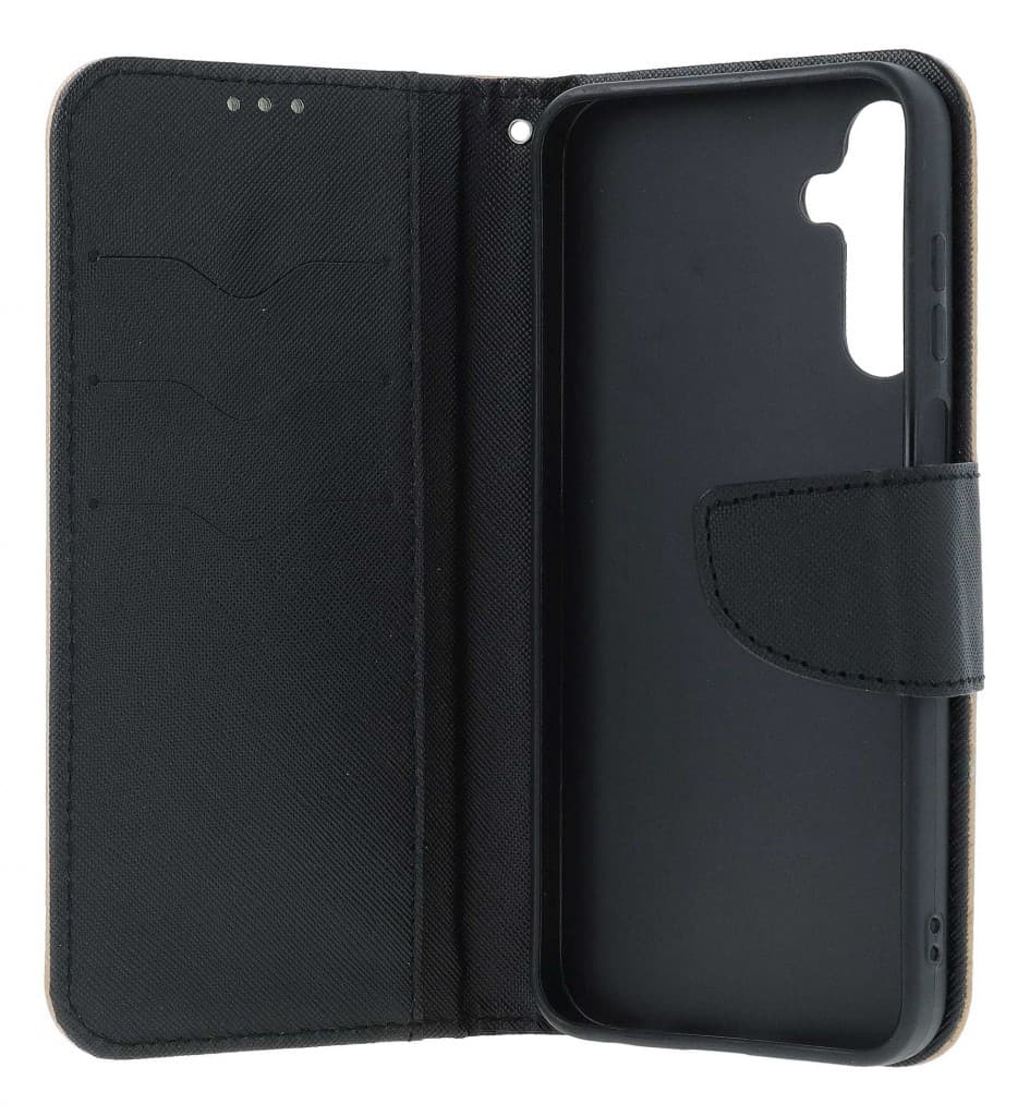 Pouzdro TopQ Samsung A15 knížkové zlaté 131452 - náhled 3