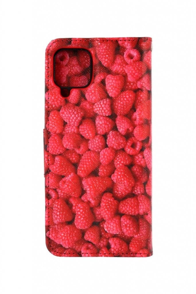 Pouzdro TopQ Samsung A22 knížkové Maliny 66263 - náhled 2