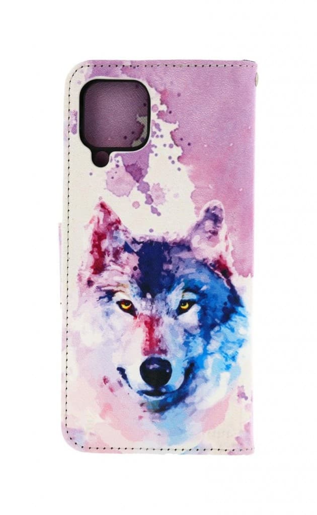 Pouzdro TopQ Samsung A22 knížkové Polární vlk 60691 - náhled 2