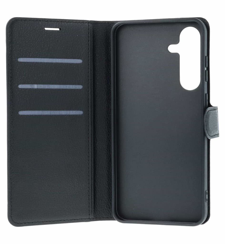 Pouzdro TopQ Leather Folio Samsung S25 FE knížkové černé 173598 - náhled 3