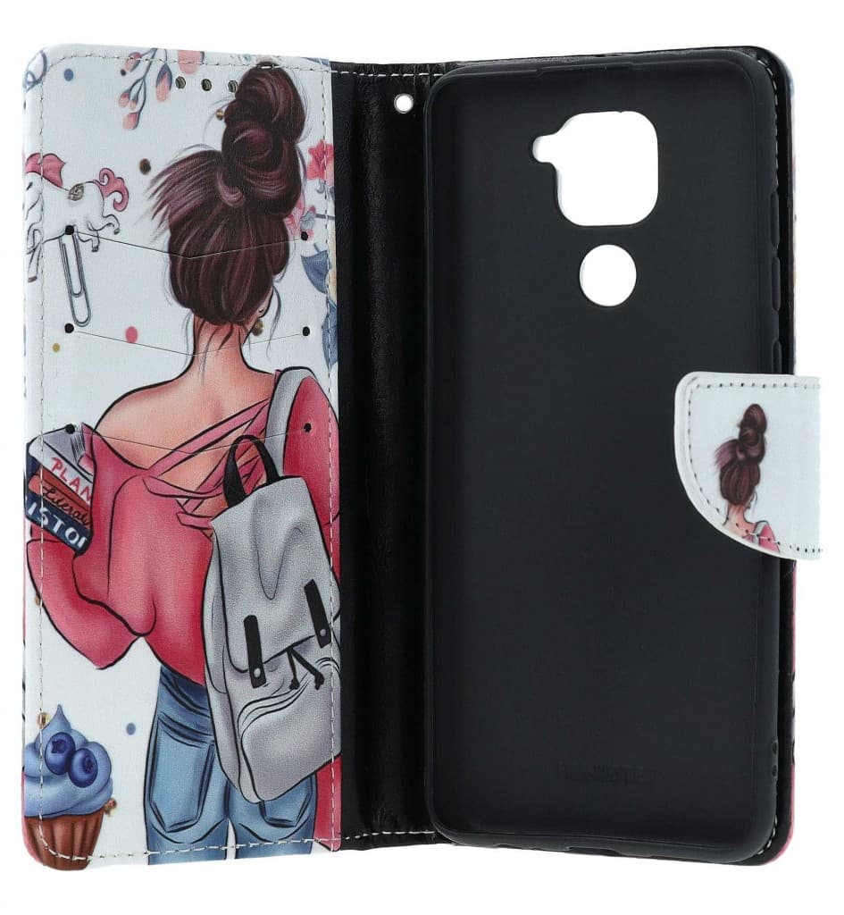 Pouzdro TopQ Xiaomi Redmi Note 9 knížkové Dívka 60086 - náhled 3
