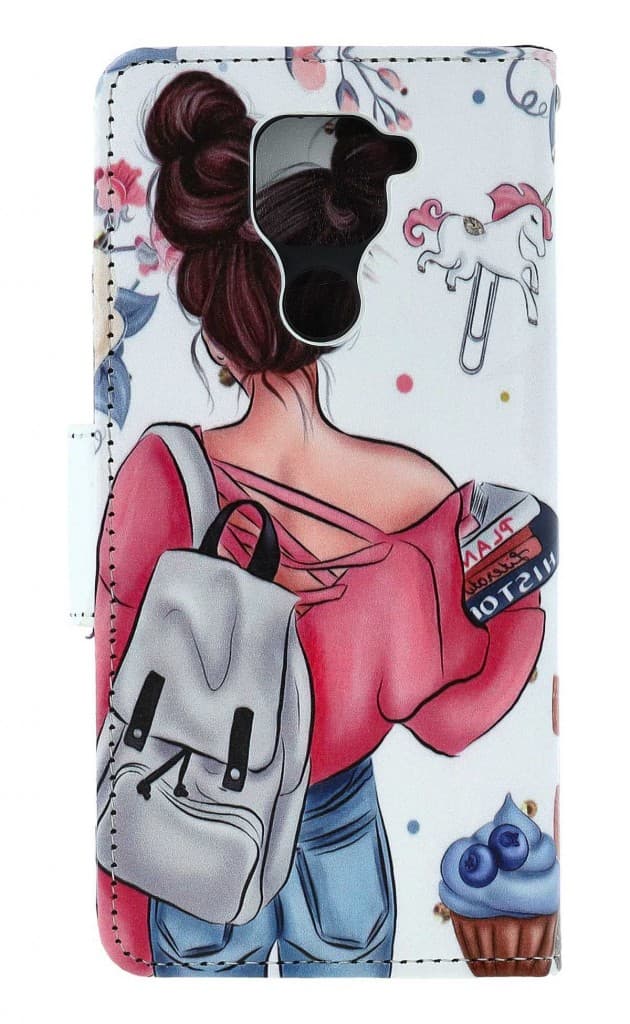 Pouzdro TopQ Xiaomi Redmi Note 9 knížkové Dívka 60086 - náhled 2
