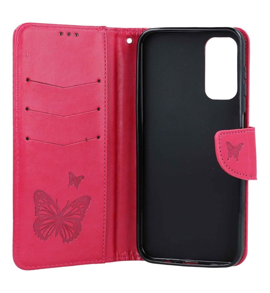 Pouzdro TopQ Samsung A14 knížkové Butterfly růžové 111949 - náhled 3