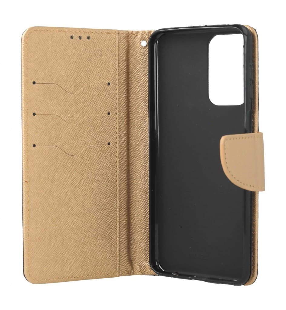 Pouzdro TopQ Samsung A23 5G knížkové černo-zlaté 118239 - náhled 3