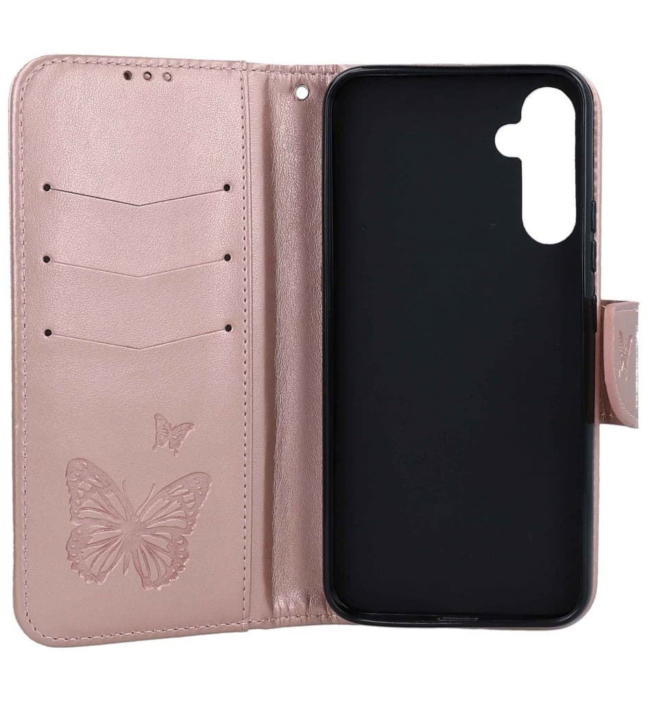 Pouzdro TopQ Samsung A34 knížkové Butterfly růžové světlé 111946 - náhled 3