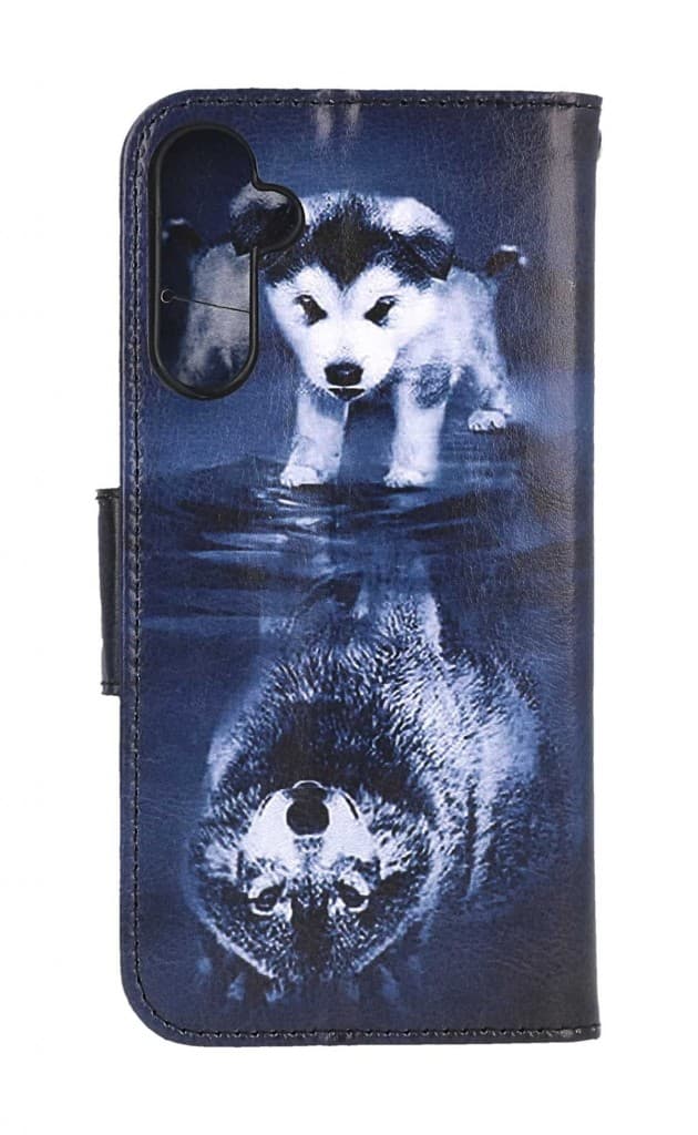Pouzdro TopQ Samsung A34 knížkové Odraz vlka 94081 - náhled 2