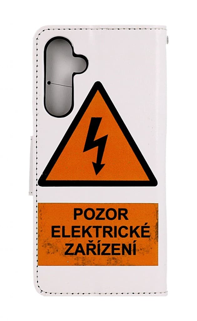 Pouzdro TopQ Samsung A34 knížkové Pozor elektrické zařízení 94091 - náhled 2