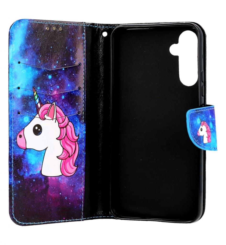 Pouzdro TopQ Samsung A34 knížkové Space Unicorn 94088 - náhled 3