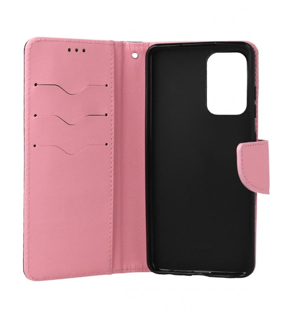 Pouzdro TopQ Samsung A52 knížkové černo-růžové 57234 - náhled 3