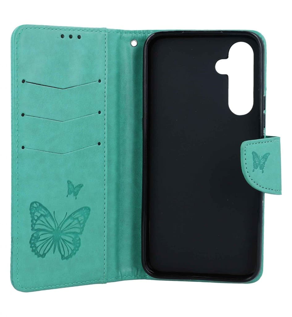 Pouzdro TopQ Samsung A54 5G knížkové Butterfly zelené 111889 - náhled 3