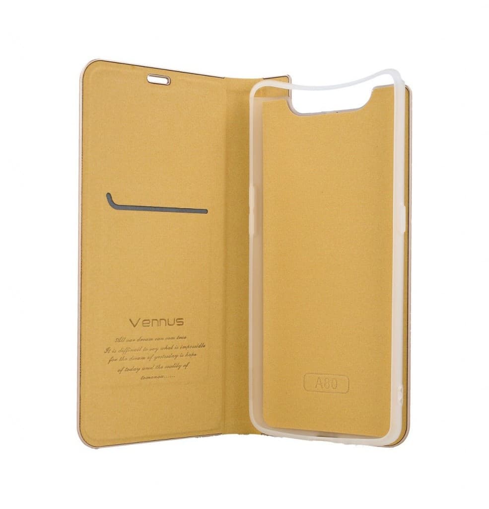 Pouzdro Vennus Samsung A80 knížkové Luna Book zlaté 47257 - náhled 3