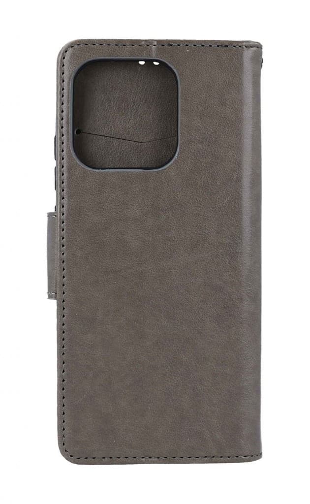 Pouzdro TopQ Xiaomi Redmi 12C knížkové Butterfly šedé 113202 - náhled 2