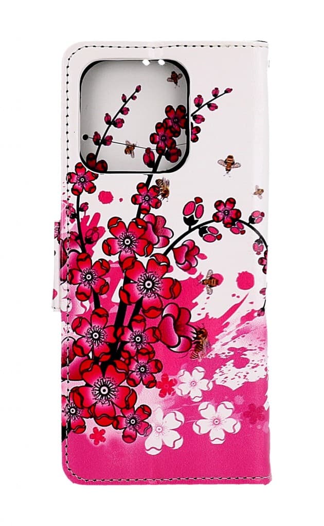 Pouzdro TopQ Xiaomi Redmi 12C knížkové Kytičky 95559 - náhled 2
