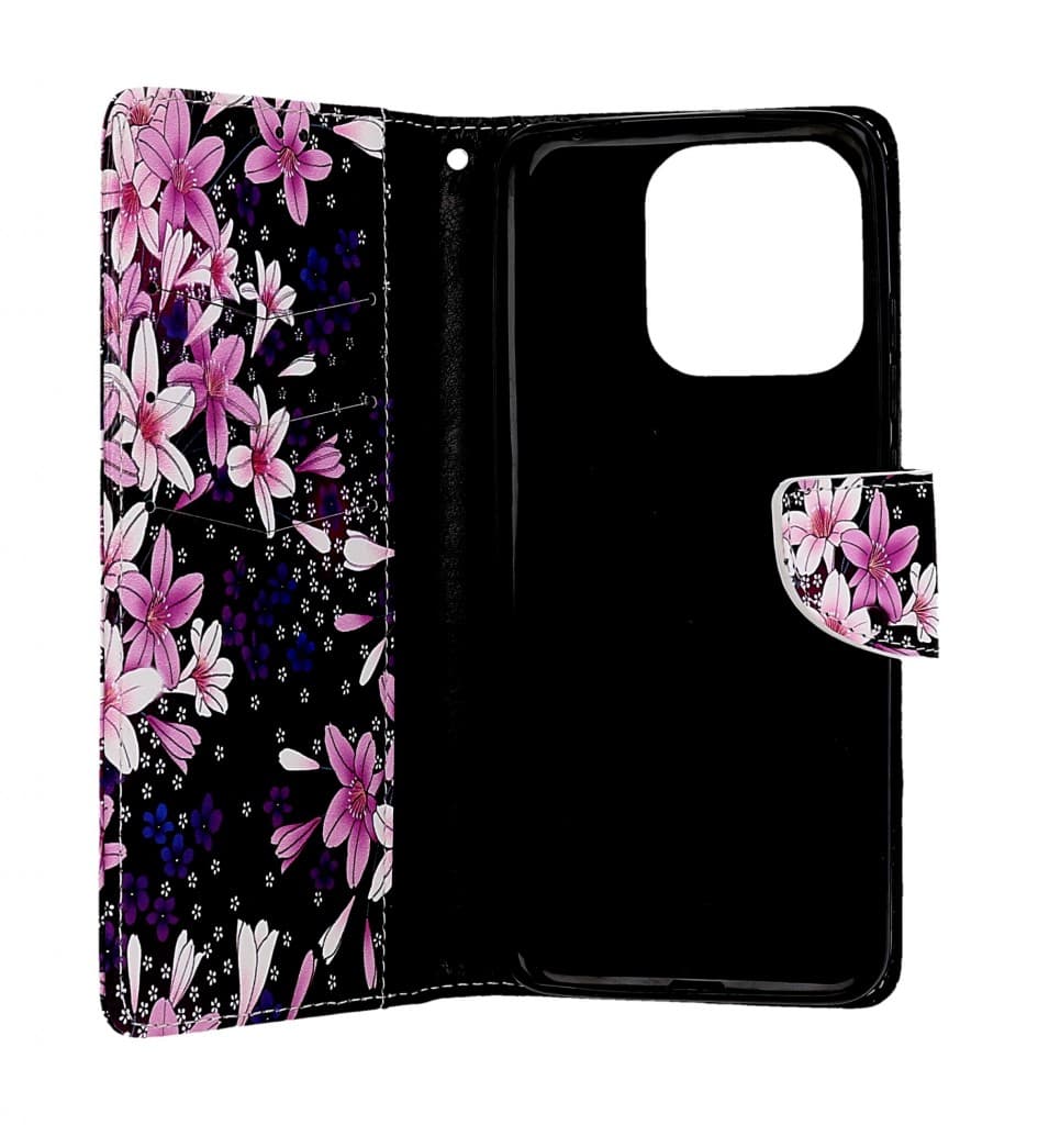 Pouzdro TopQ Xiaomi Redmi 12C knížkové Lilie 95581 - náhled 3