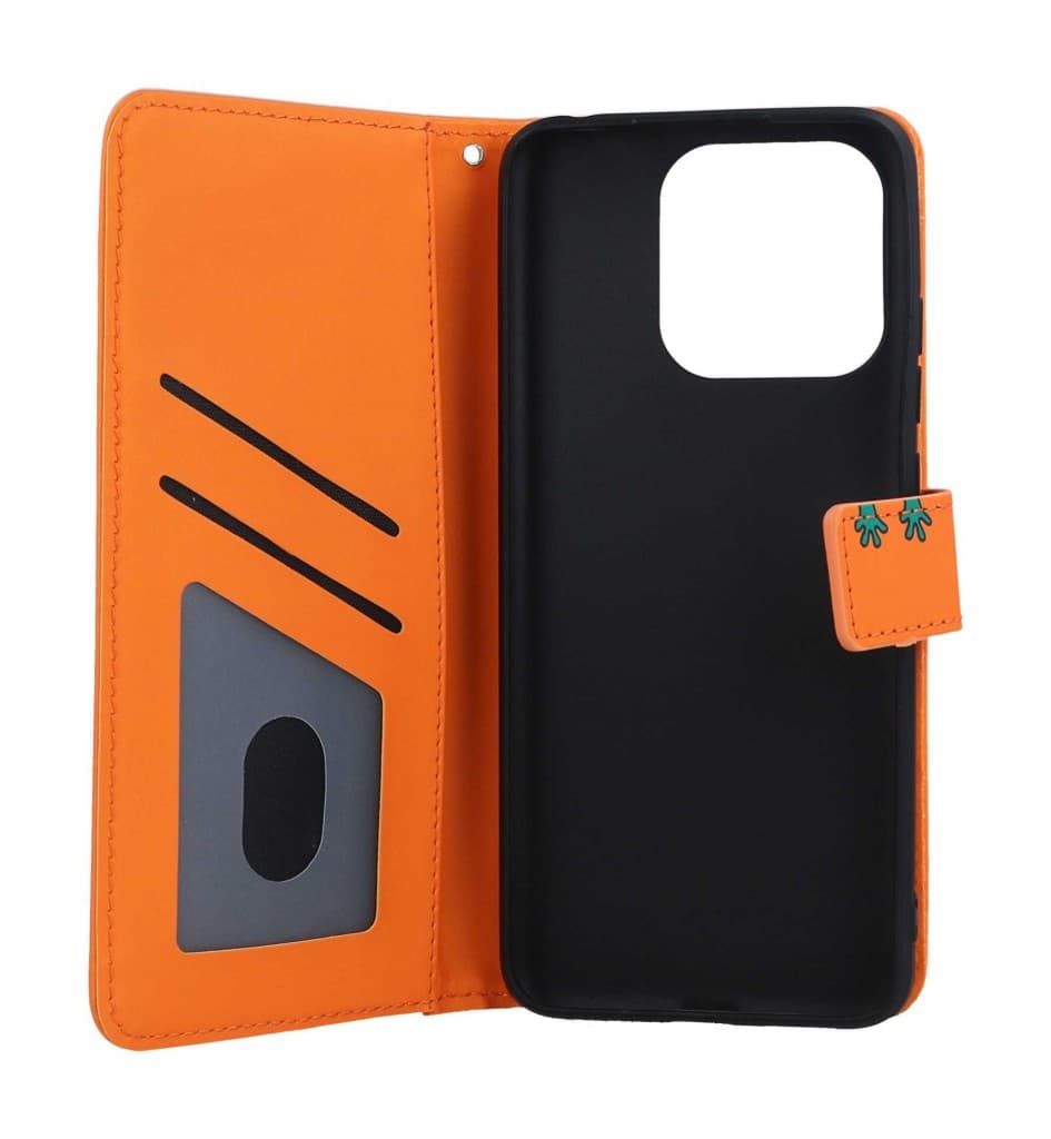 Pouzdro TopQ Xiaomi Redmi 12C knížkové oranžové s žabkou 96241 - náhled 3