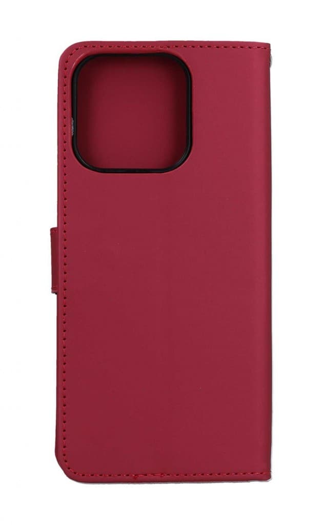 Pouzdro TopQ Xiaomi Redmi 12C knížkové vínové s kočičkou 96243 - náhled 2