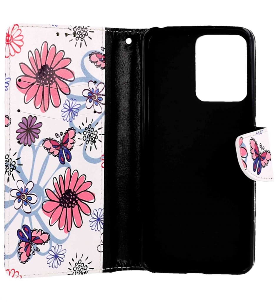 Pouzdro TopQ Xiaomi Redmi Note 12 5G knížkové Flowers 95650 - náhled 3