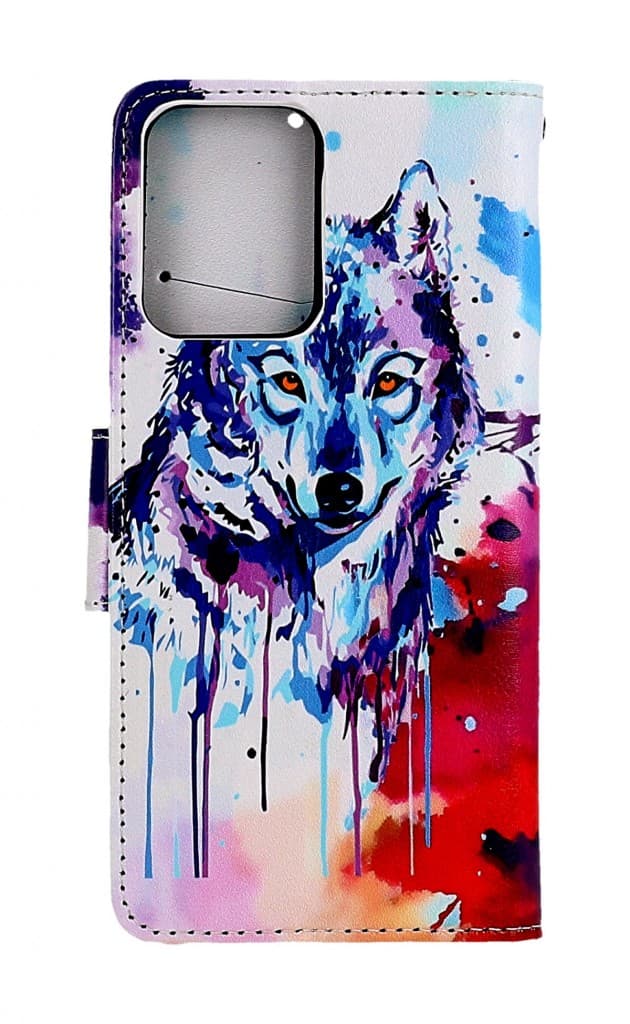 Pouzdro TopQ Xiaomi Redmi Note 12 5G knížkové Kresba vlka 95661 - náhled 2
